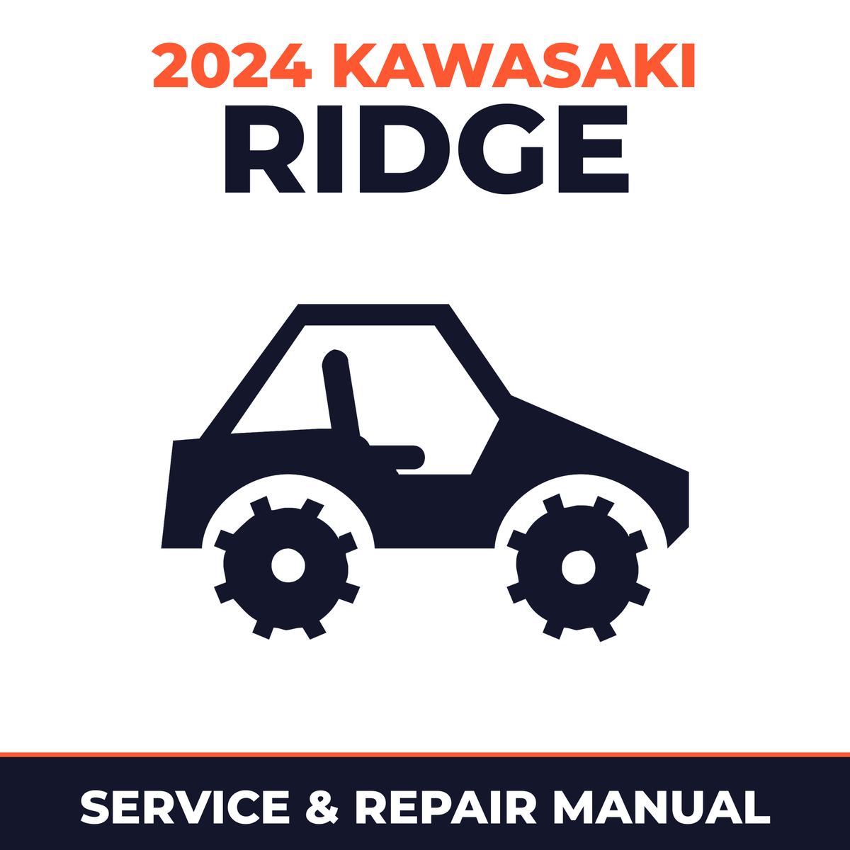 2024 Kawasaki Ridge Service and Repair Manual - side-by-side workshop manual cover