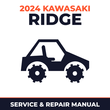2024 Kawasaki Ridge Service and Repair Manual - side-by-side workshop manual cover