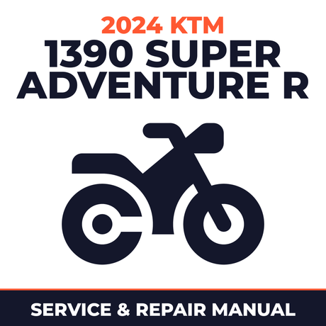 2024 KTM 1390 Super Adventure R Service and Repair Manual - motorcycle workshop manual cover