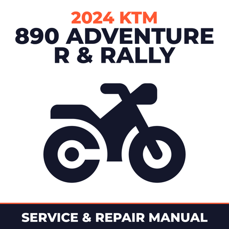 2024 KTM 890 Adventure R & Rally Service and Repair Manual - motorcycle workshop manual cover