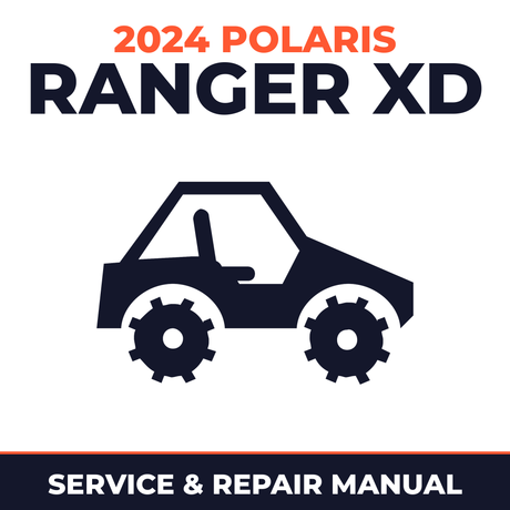 2024 Polaris Ranger XD Service and Repair Manual - side-by-side workshop manual cover