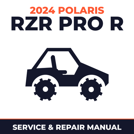 2024 Polaris RZR Pro R Service and Repair Manual - side-by-side workshop manual cover