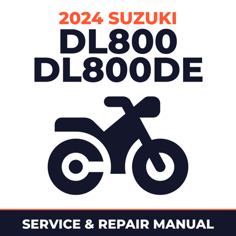 2024 Suzuki DL800 DL800DE Service and Repair Manual - motorcycle workshop manual cover