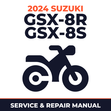 2024 Suzuki GSX-8R GSX-8S Service and Repair Manual - motorcycle workshop manual cover