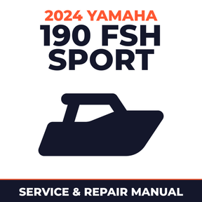 2024 Yamaha 190 FSH SPORT Service and Repair Manual - boat workshop manual cover