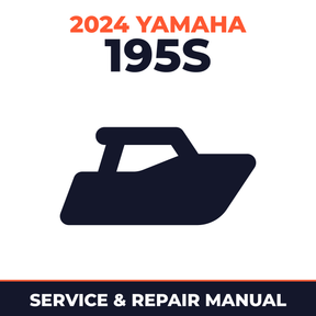 2024 Yamaha 195S Service and Repair Manual - boat workshop manual cover