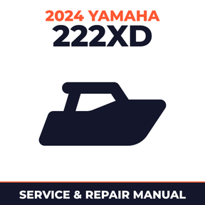 2024 Yamaha 222XD Service and Repair Manual - boat workshop manual cover