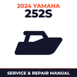 2024 Yamaha 252S Service and Repair Manual - boat workshop manual cover