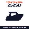 2024 Yamaha 252SD Service and Repair Manual - boat workshop manual cover