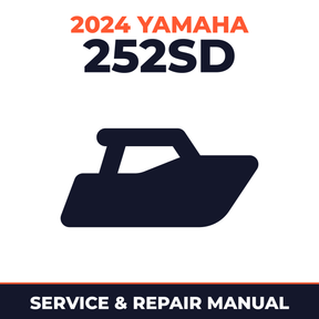 2024 Yamaha 252SD Service and Repair Manual - boat workshop manual cover
