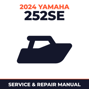 2024 Yamaha 252SE Service and Repair Manual - boat workshop manual cover