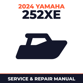 2024 Yamaha 252XE Service and Repair Manual - boat workshop manual cover