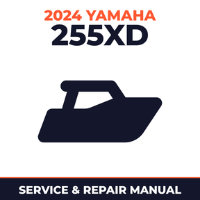 2024 Yamaha 255XD Service and Repair Manual - boat workshop manual cover