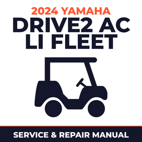 2024 Yamaha DRIVE2 AC Li FLEET Service and Repair Manual - golf car workshop manual cover