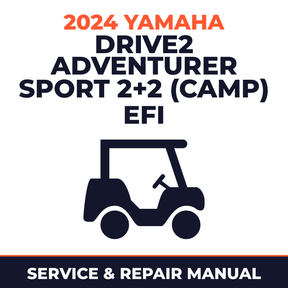 2024 Yamaha DRIVE2 ADVENTURER SPORT 2+2 (CAMP) EFI Service and Repair Manual - golf car workshop manual cover
