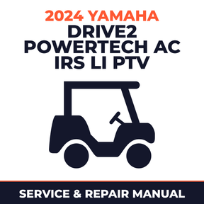 2024 Yamaha DRIVE2 POWERTECH AC IRS Li PTV Service and Repair Manual - golf car workshop manual cover