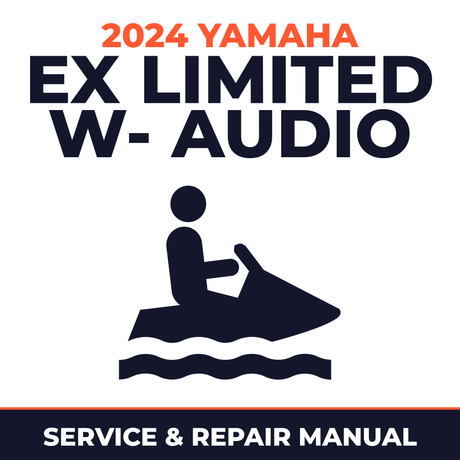 2024 Yamaha EX Limited w- audio Service and Repair Manual - personal watercraft workshop manual cover