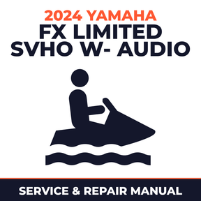 2024 Yamaha FX Limited SVHO w- audio Service and Repair Manual - personal watercraft workshop manual cover