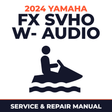 2024 Yamaha FX SVHO w- audio Service and Repair Manual - personal watercraft workshop manual cover