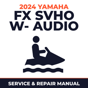 2024 Yamaha FX SVHO w- audio Service and Repair Manual - personal watercraft workshop manual cover