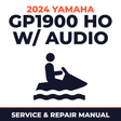 2024 Yamaha GP1900 HO w/ audio Service and Repair Manual - personal watercraft workshop manual cover