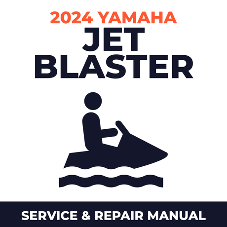 2024 Yamaha Jet Blaster Service and Repair Manual - personal watercraft workshop manual cover