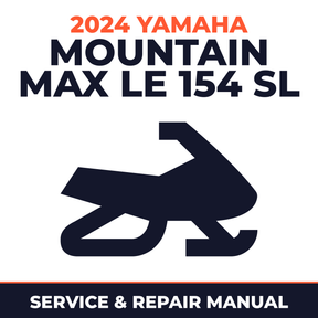 2024 Yamaha MOUNTAIN MAX LE 154 SL Service and Repair Manual - snowmobile workshop manual cover