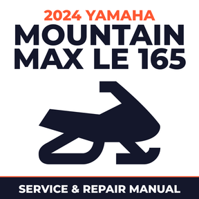 2024 Yamaha MOUNTAIN MAX LE 165 Service and Repair Manual - snowmobile workshop manual cover