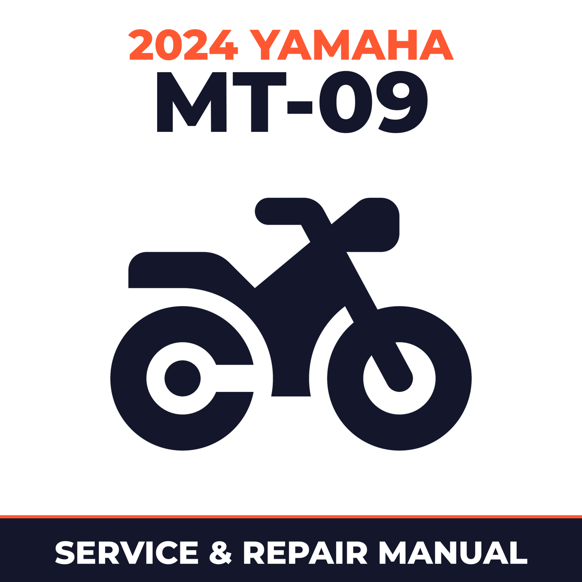 2024 Yamaha MT-09 Service and Repair Manual - motorcycle workshop manual cover