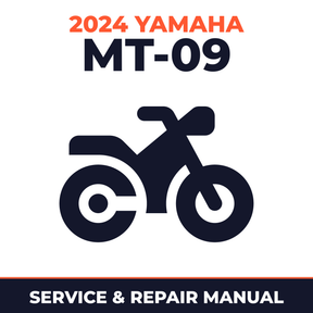2024 Yamaha MT-09 Service and Repair Manual - motorcycle workshop manual cover