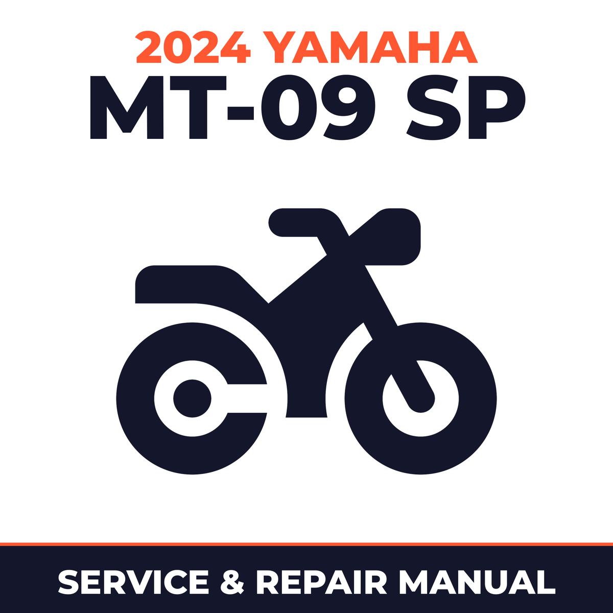 2024 Yamaha MT-09 SP Service and Repair Manual - motorcycle workshop manual cover