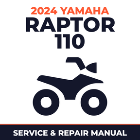 2024 Yamaha RAPTOR 110 Service and Repair Manual - ATV workshop manual cover