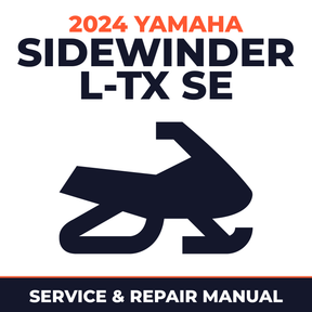 2024 Yamaha SIDEWINDER L-TX SE Service and Repair Manual - snowmobile workshop manual cover