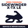 2024 Yamaha SIDEWINDER X-TX LE Service and Repair Manual - snowmobile workshop manual cover