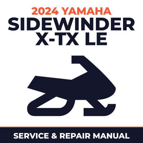 2024 Yamaha SIDEWINDER X-TX LE Service and Repair Manual - snowmobile workshop manual cover