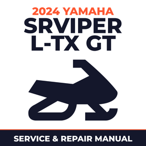 2024 Yamaha SRVIPER L-TX GT Service and Repair Manual - snowmobile workshop manual cover