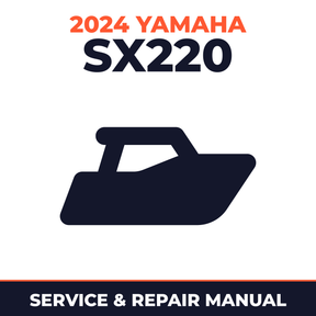 2024 Yamaha SX220 Service and Repair Manual - boat workshop manual cover