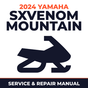 2024 Yamaha SXVENOM MOUNTAIN Service and Repair Manual - snowmobile workshop manual cover