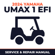 2024 Yamaha UMAX 1 EFI Service and Repair Manual - golf car workshop manual cover