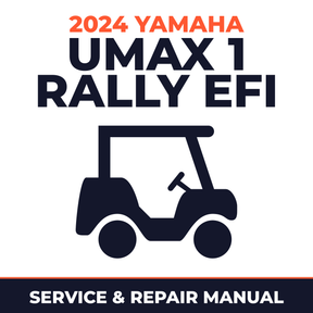2024 Yamaha UMAX 1 RALLY EFI Service and Repair Manual - golf car workshop manual cover