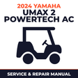 2024 Yamaha UMAX 2 POWERTECH AC Service and Repair Manual - golf car workshop manual cover