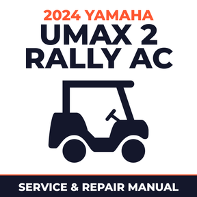 2024 Yamaha UMAX 2 RALLY AC Service and Repair Manual - golf car workshop manual cover