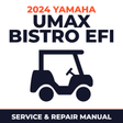 2024 Yamaha UMAX BISTRO EFI Service and Repair Manual - golf car workshop manual cover