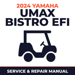 2024 Yamaha UMAX BISTRO EFI Service and Repair Manual - golf car workshop manual cover