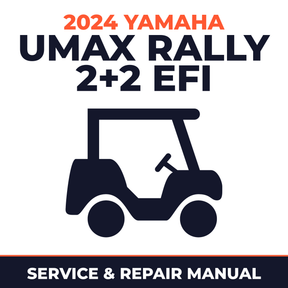 2024 Yamaha UMAX RALLY 2+2 EFI Service and Repair Manual - golf car workshop manual cover