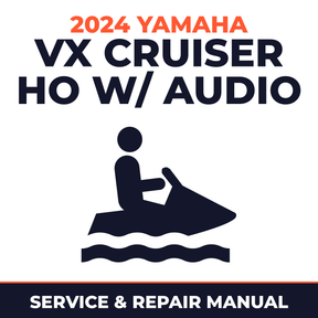 2024 Yamaha VX Cruiser HO w/ audio Service and Repair Manual - personal watercraft workshop manual cover