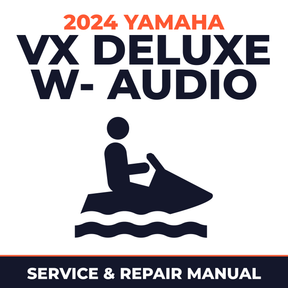 2024 Yamaha VX Deluxe w- audio Service and Repair Manual - personal watercraft workshop manual cover