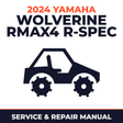2024 Yamaha WOLVERINE RMAX4 R-SPEC Service and Repair Manual - side-by-side workshop manual cover