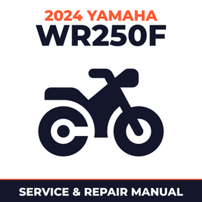 2024 Yamaha WR250F Service and Repair Manual - motorcycle workshop manual cover