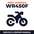 2024 Yamaha WR450F Service and Repair Manual - motorcycle workshop manual cover